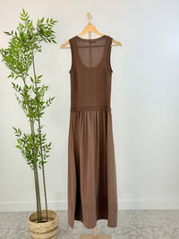 Be Cool - Women's Graceful Flow Knit Midi Dress