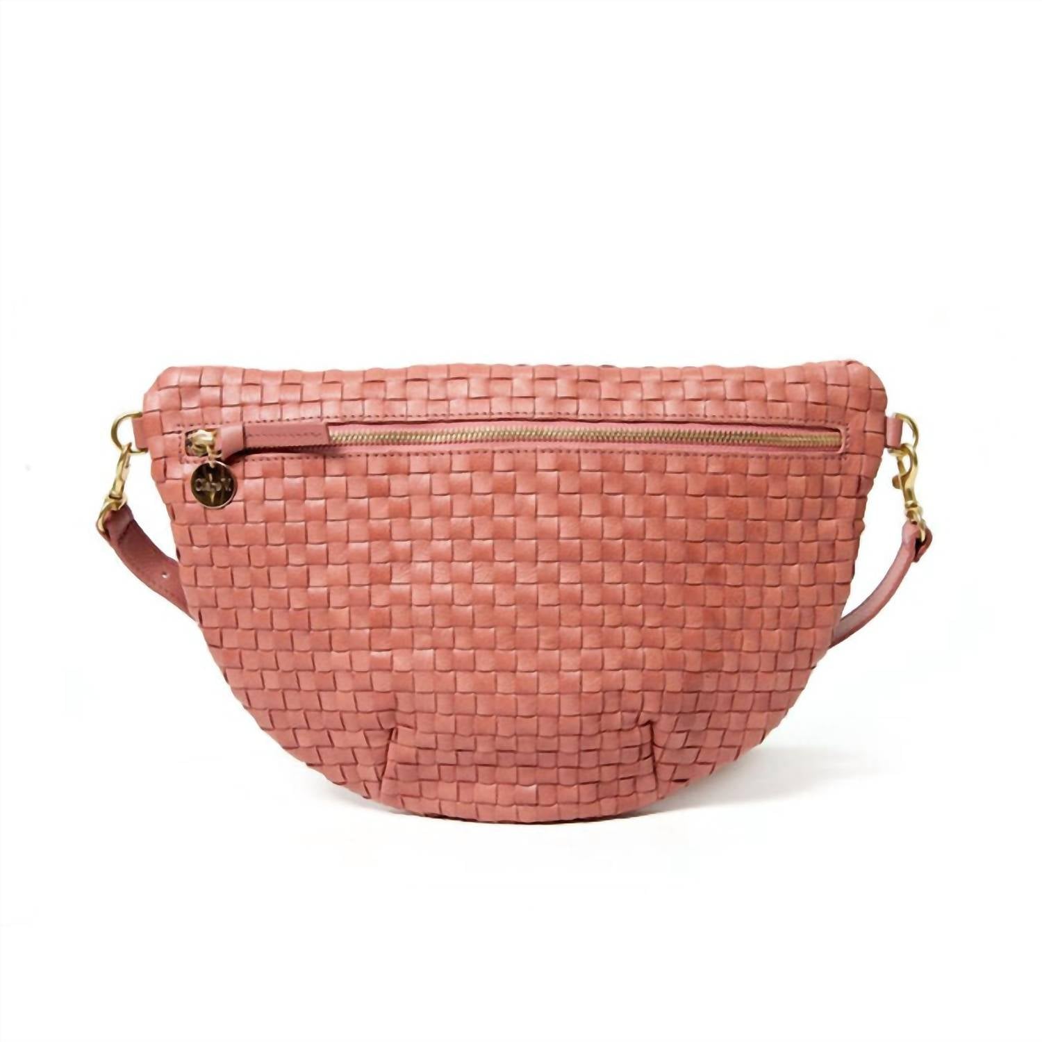 Clare V. - Grande Woven Leather Belt Fanny Bag