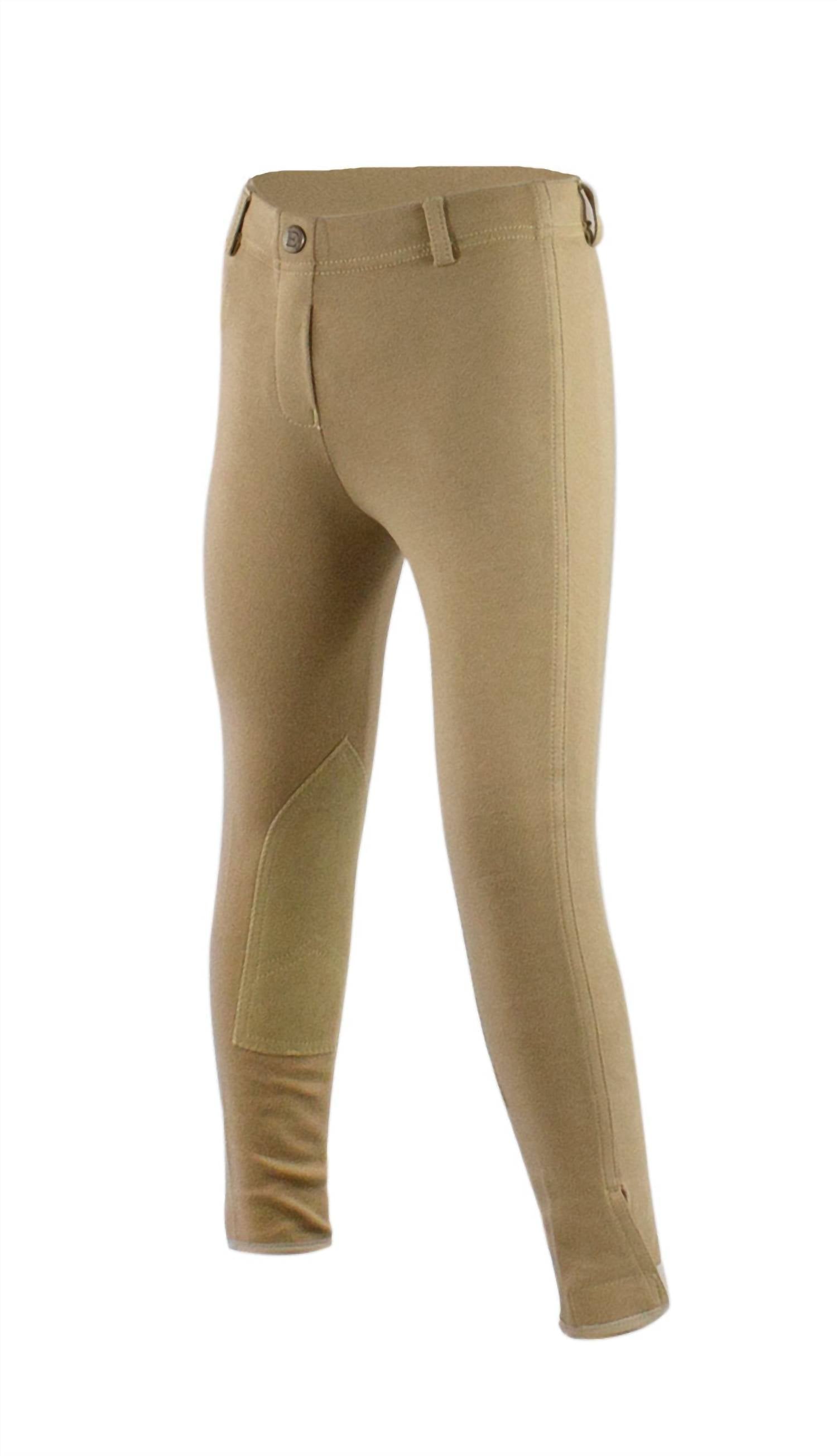 Equistar - Kids Pull-on Knee Patch Breech Pants