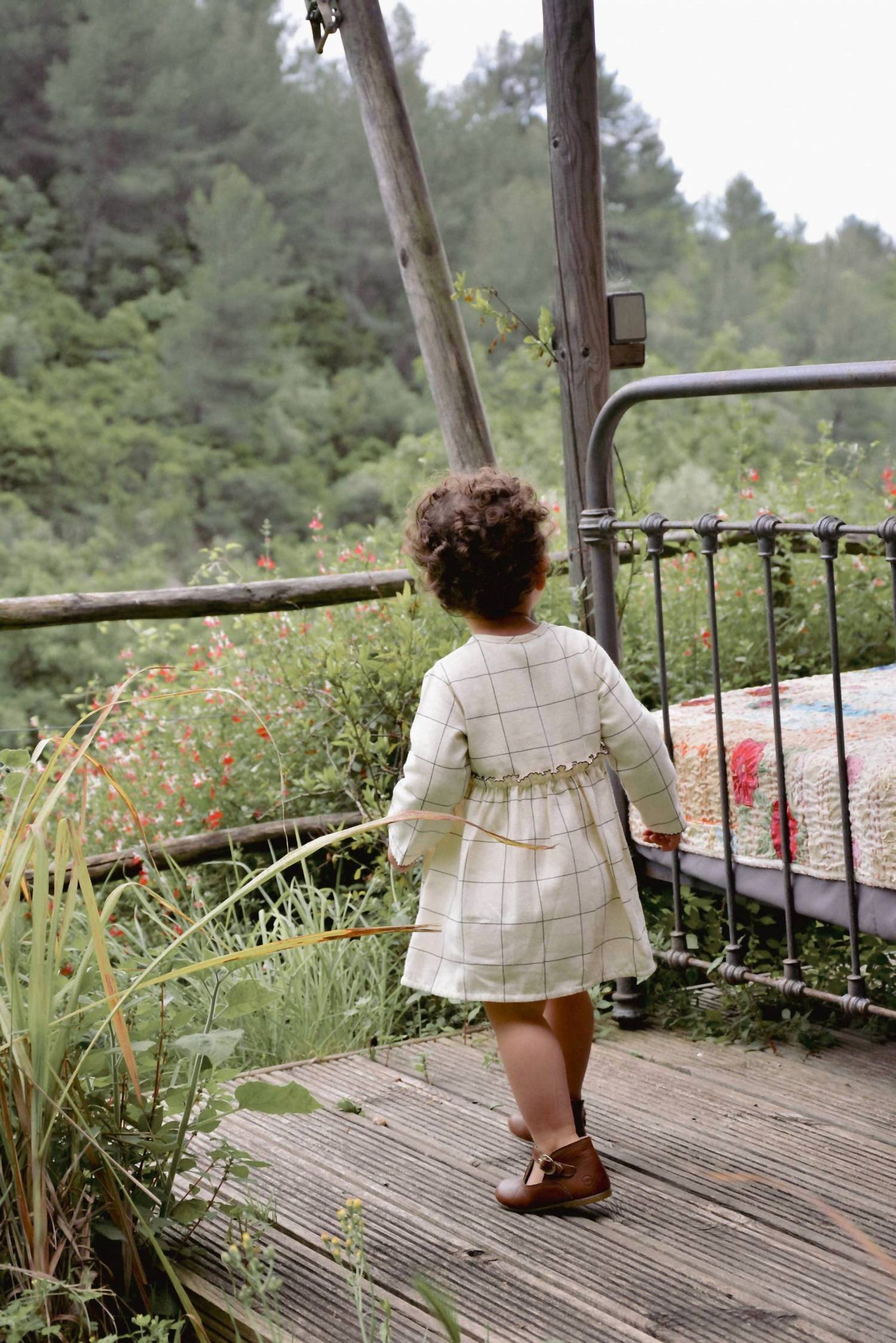 Eli & Nev - Girl's Check Patterned Dress