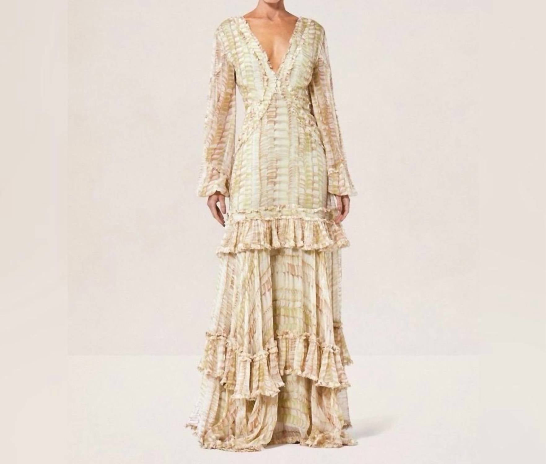 ALEXIS Rain Maxi Dress in sage - women's dress