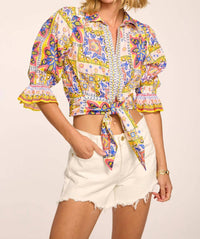 Ramy Brook - Zola Cotton Printed Top