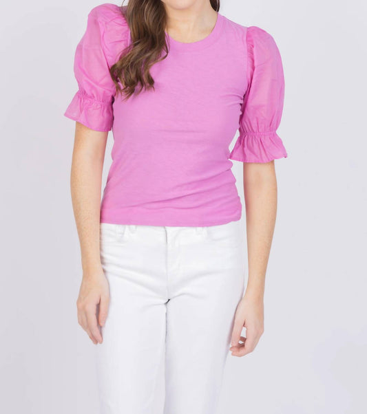 Nation Ltd - Bia Gathered Sleeve Tee