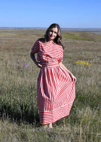 Never A Wallflower - Bubble Stripe Top