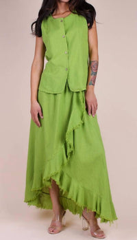 Gigi Moda - Ventura Linen Skirt