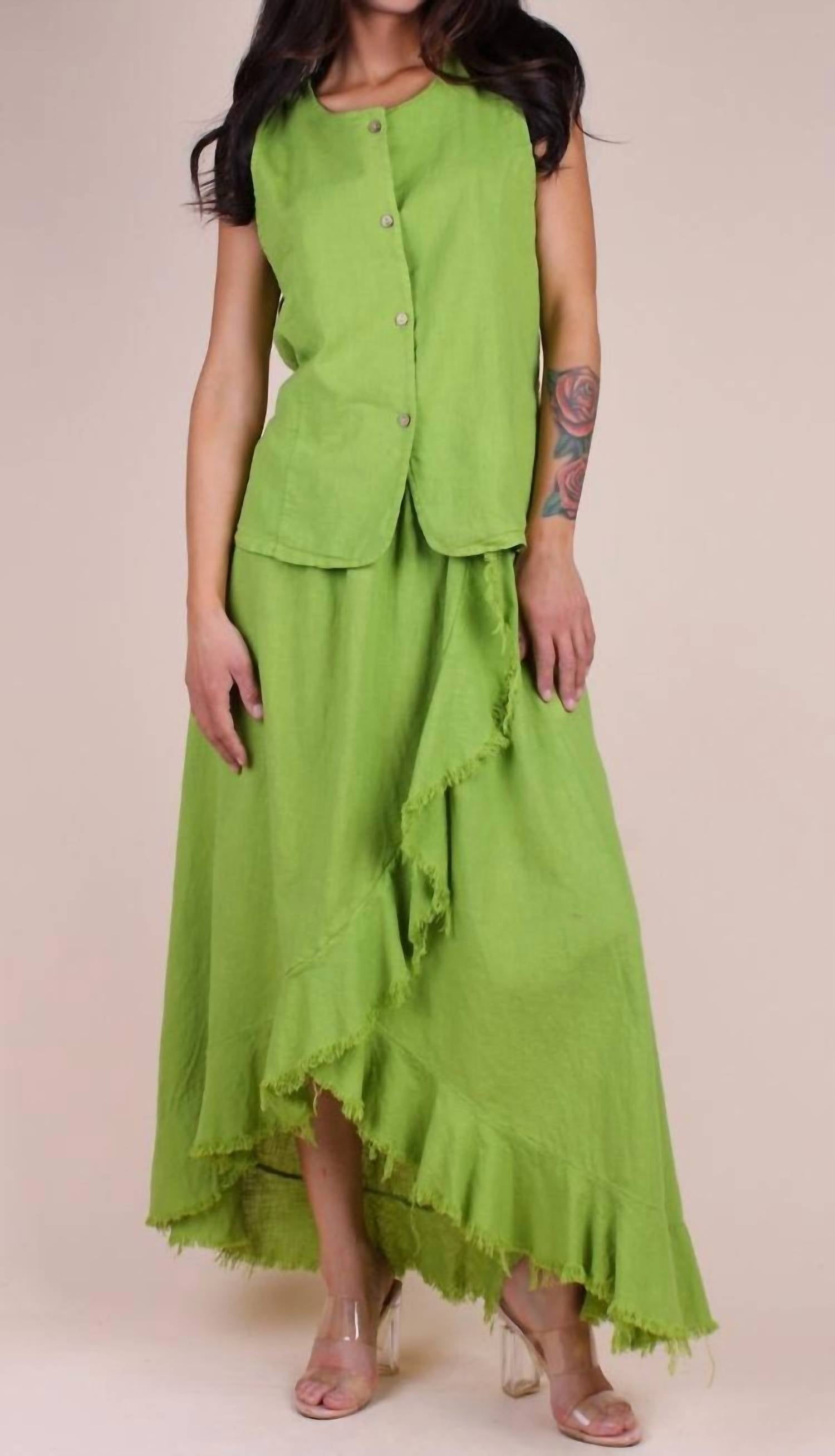 Gigi Moda - Ventura Linen Skirt
