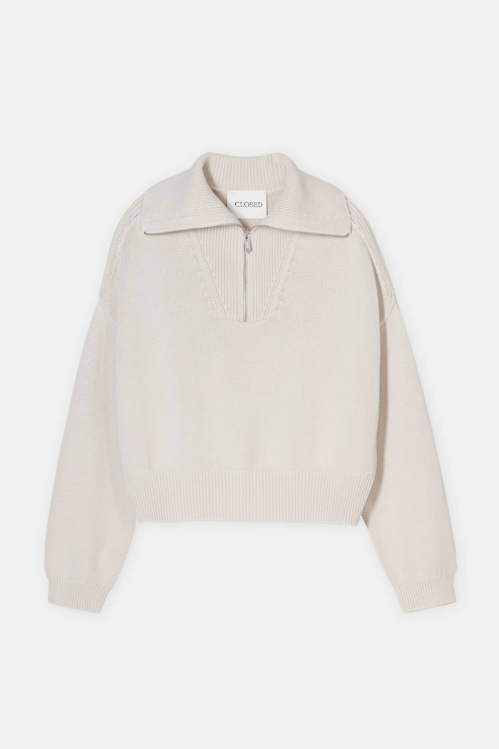Closed - Cropped Troyer Sweater