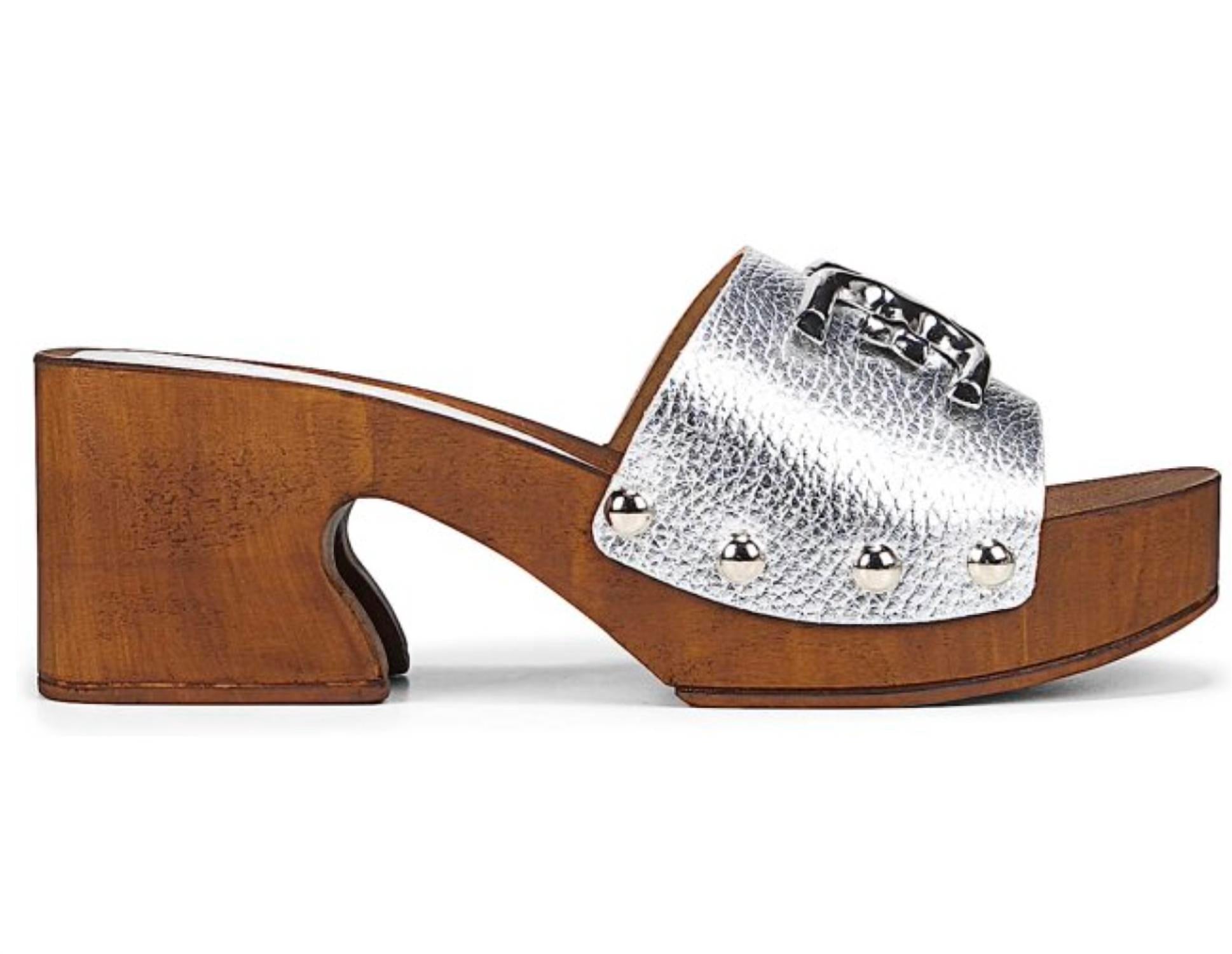 Sam Edelman Women's Francina Heels in silver - women's heels - detail view