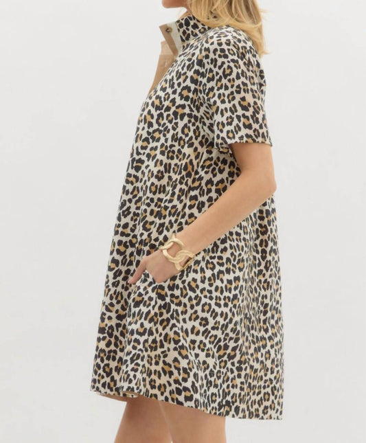 Entro - Short Sleeve Pullover Dress