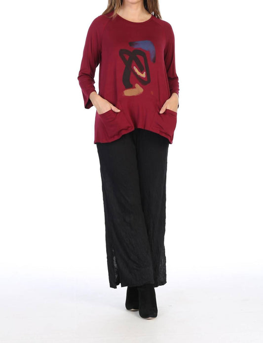 Jess & Jane - Jasmine Two Patch Pocket Top