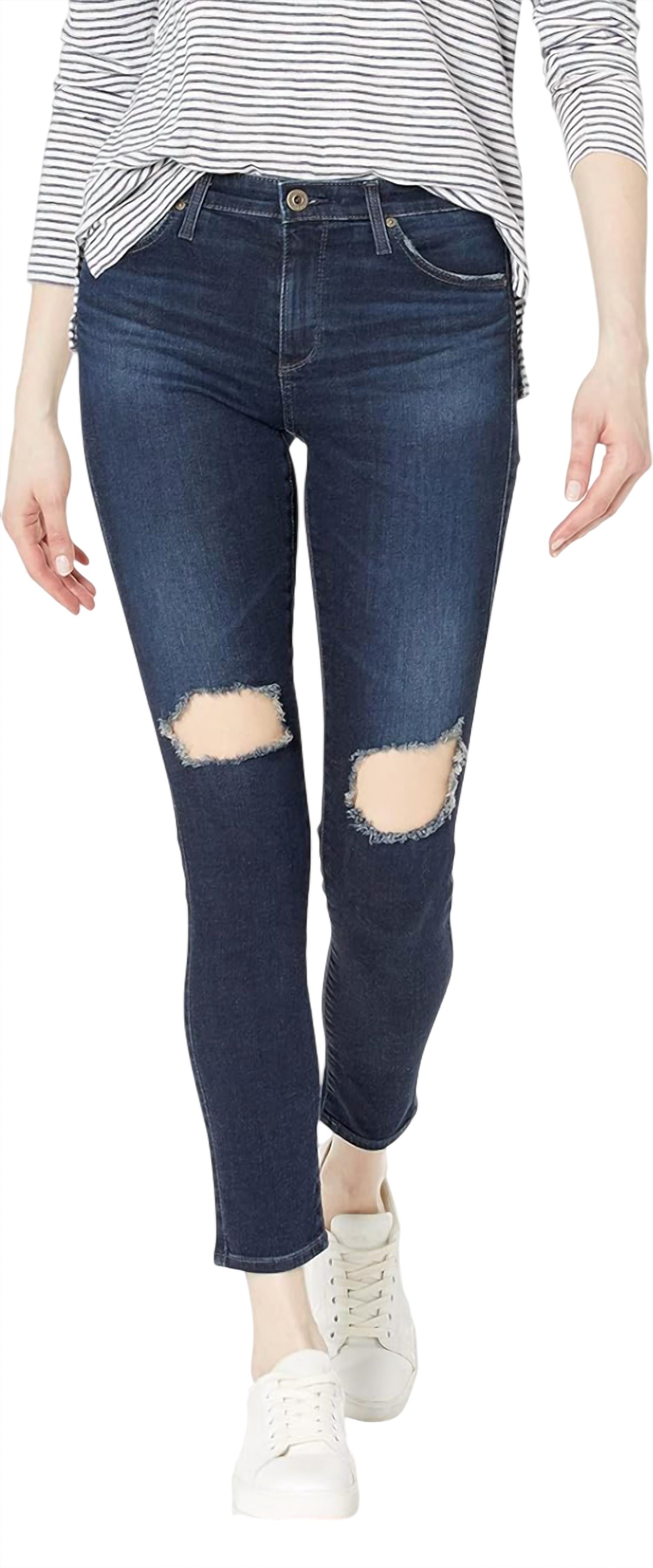 Ag Jeans - Adriano Goldschmied Super Skinny Ankle Distressed Jeans