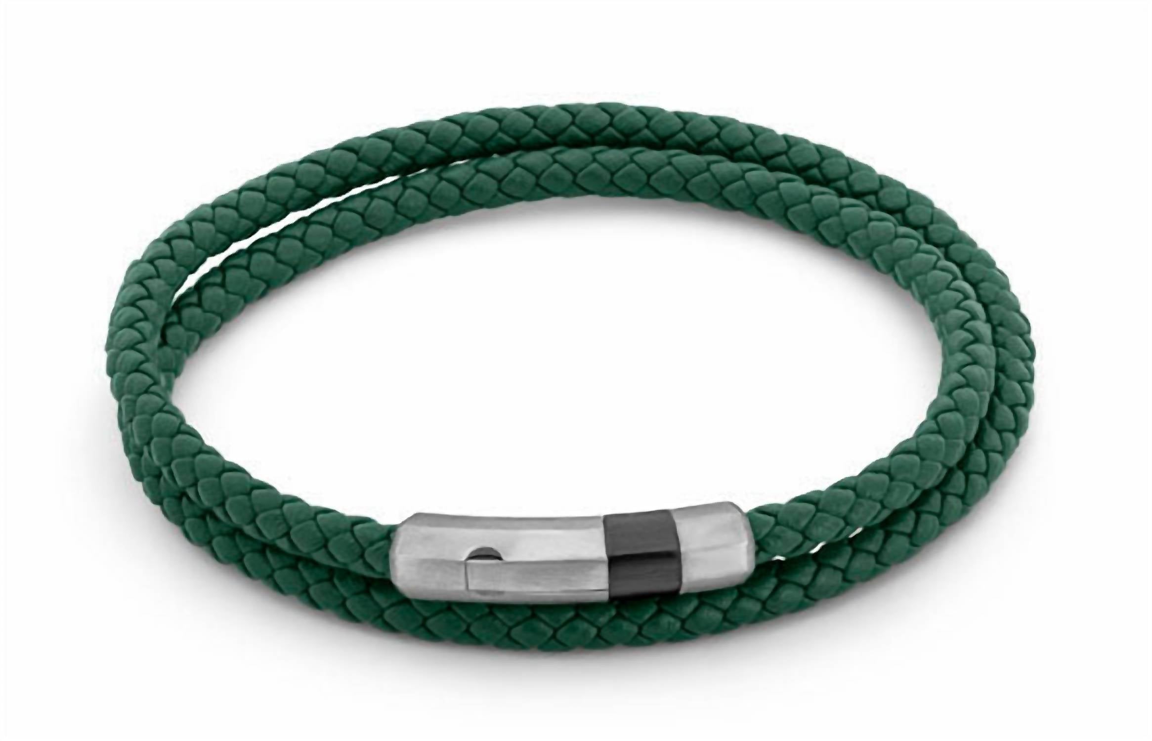 Tateossian - Unisex Octagon Click Pelle Bracelet