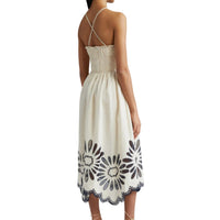 Ulla Johnson Women's Beatrice Dress in porcelain - women's dress - detail view