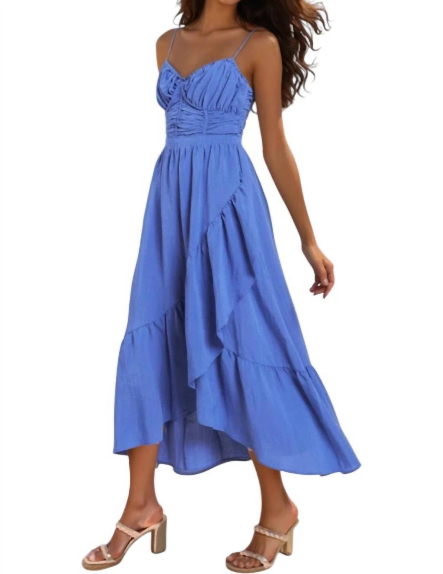 In The Beginning - Dinorah Side Cutout Detailed Maxi Dress