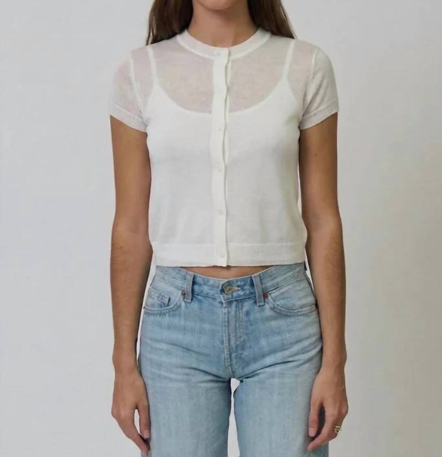 Central Park West - Serena Sheer Cardi With Cami