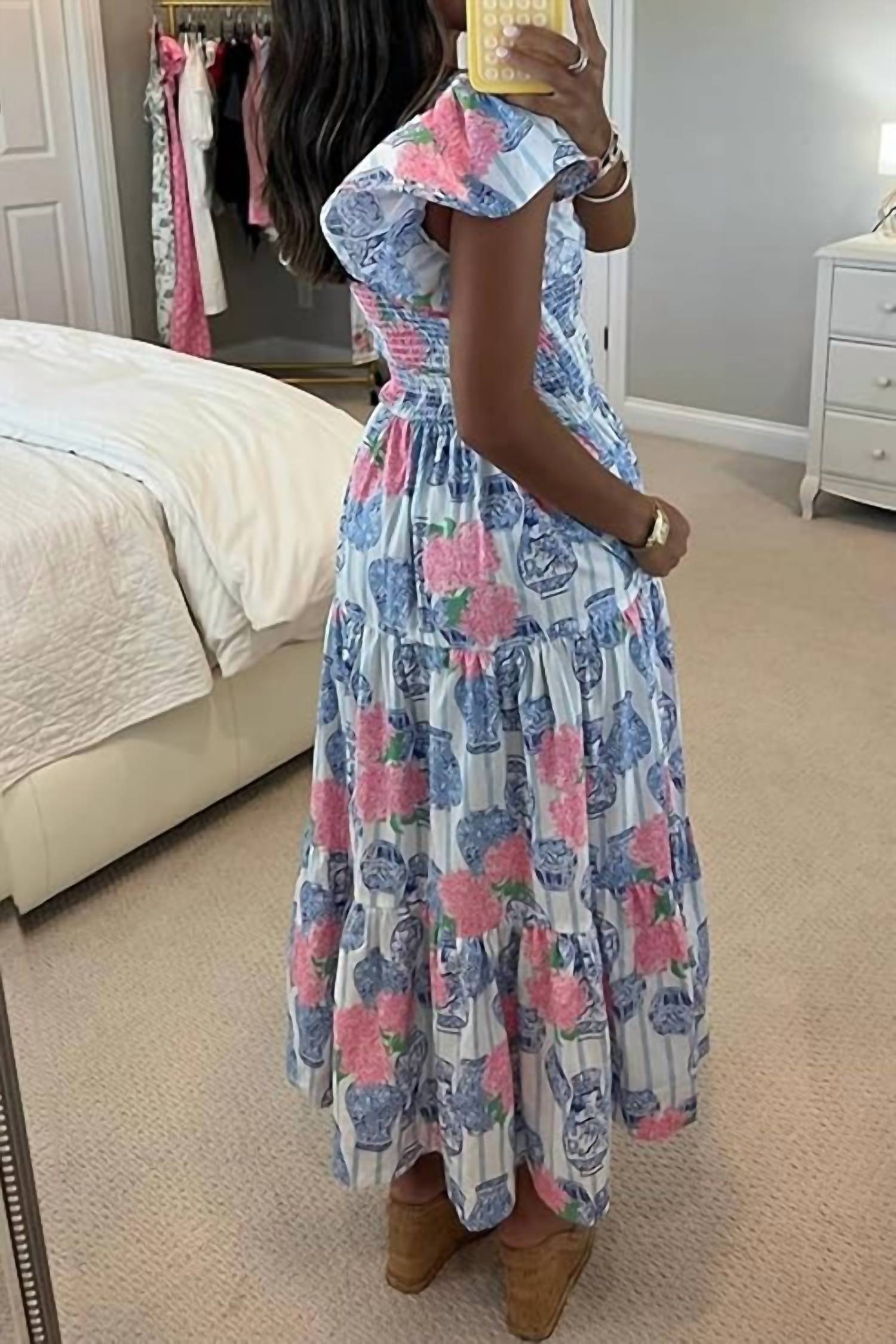 8 Oak Lane - Smocked Ginger Jar Dress