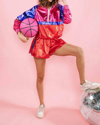 Queen Of Sparkles - Metallic Active Shorts