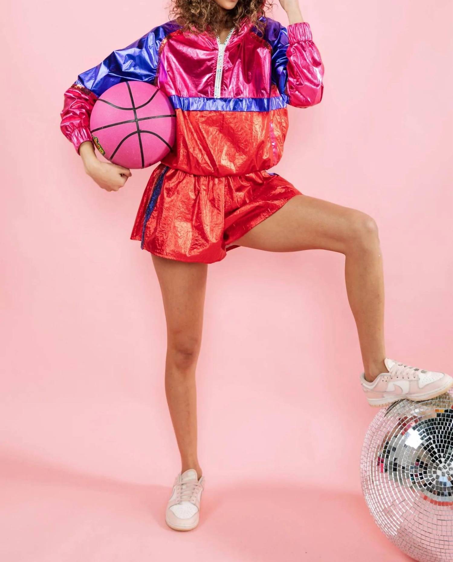 Queen Of Sparkles - Metallic Active Shorts