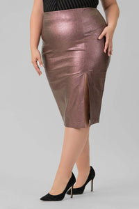 Marée Pour Toi - Metallic Stretch Skirt