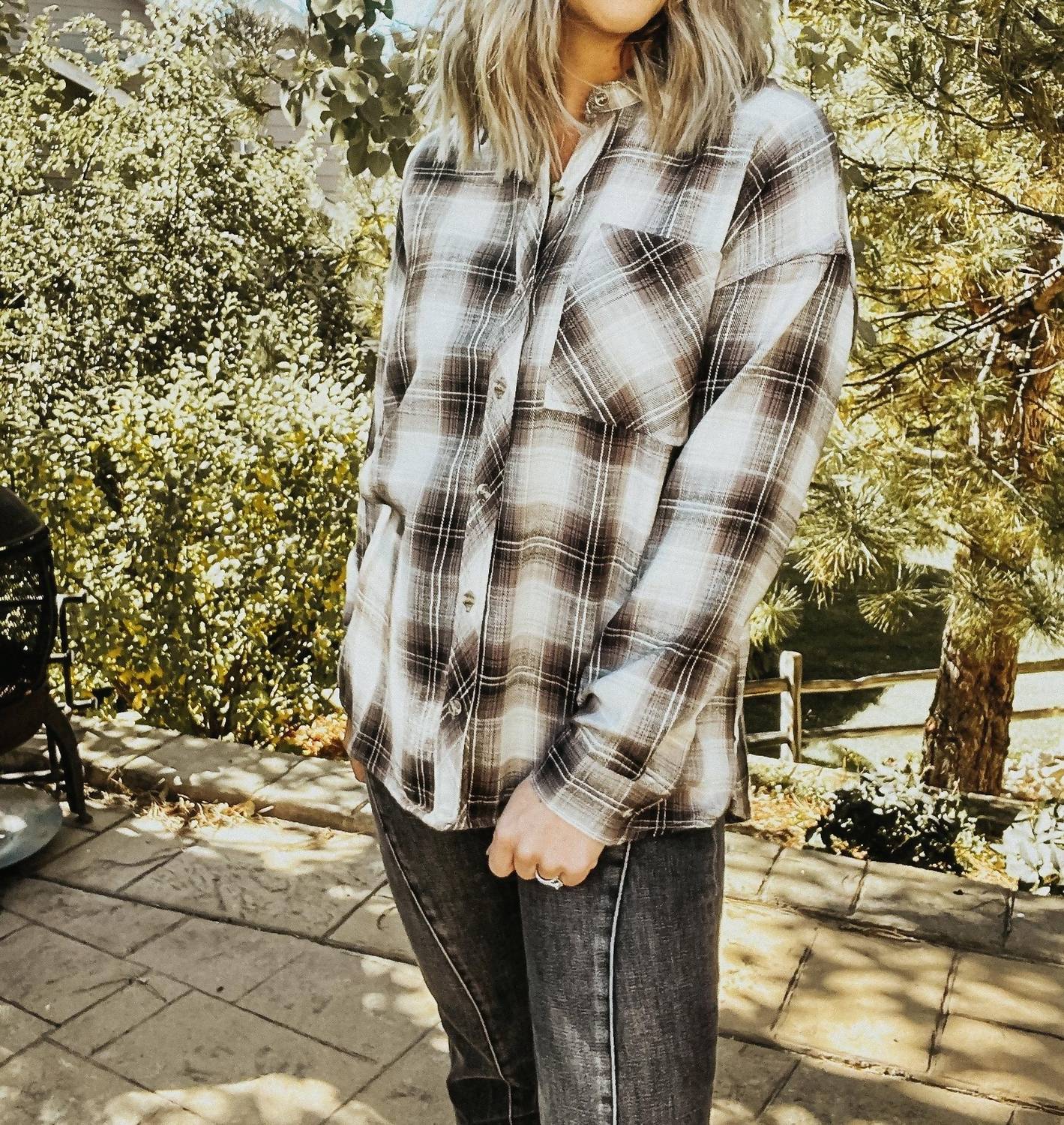 Be Cool - Button Down Plaid Flannel Shirt