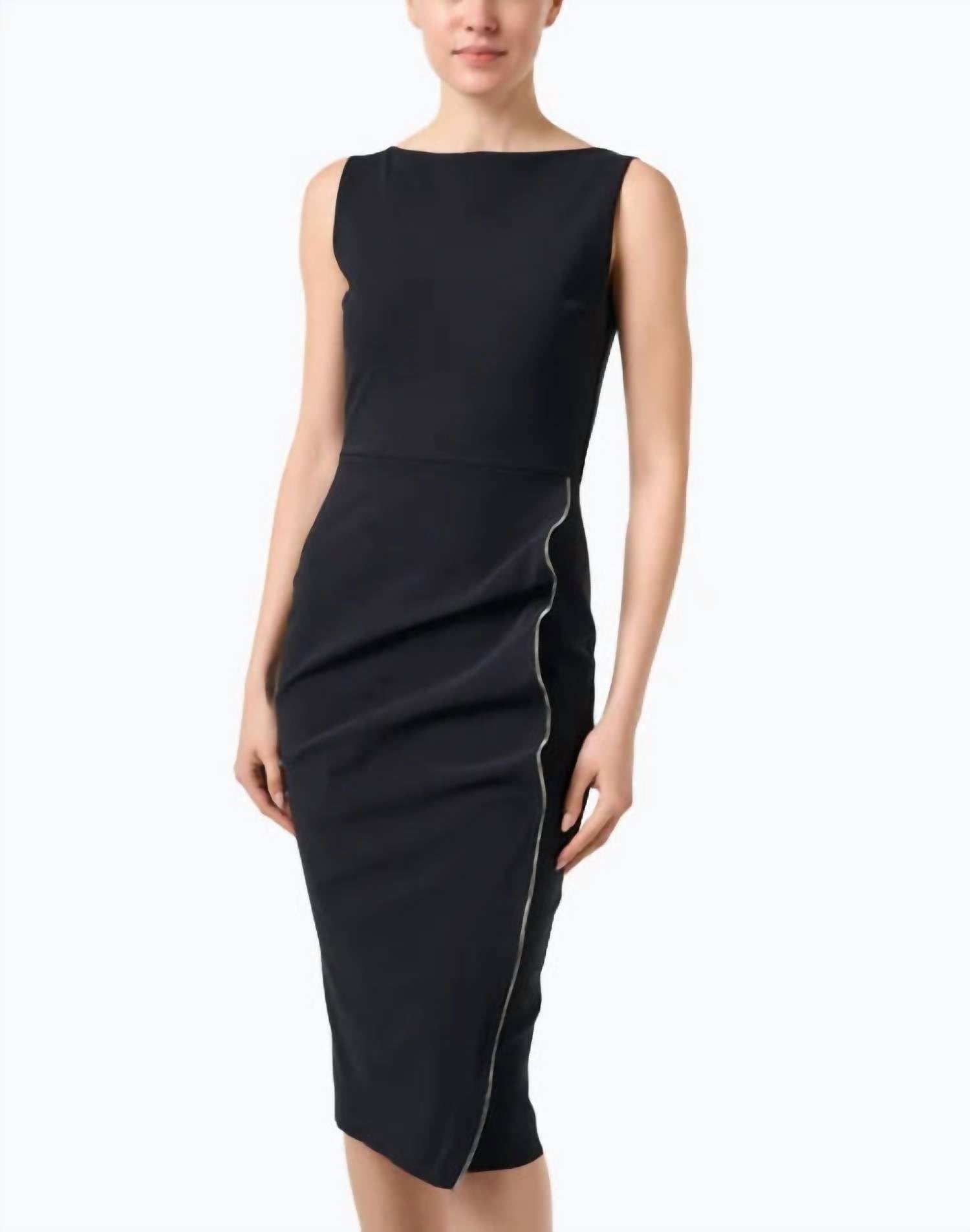 Chiara Boni - Branka Boat Neck Zipper Dress