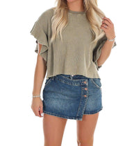Ee:Some - Morning Brew Waffle Knit Top