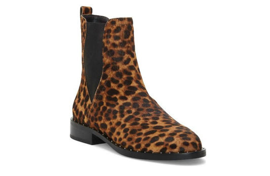 Rebecca Minkoff - Leopard Print Calf Hair Studded Ankle Boots