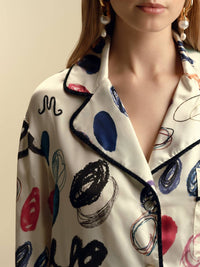 Marina Moscone - Longsleeve Pajama Top