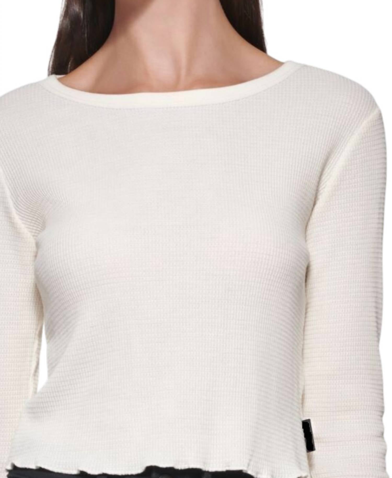Calvin Klein - Women's Cropped Crewneck Top