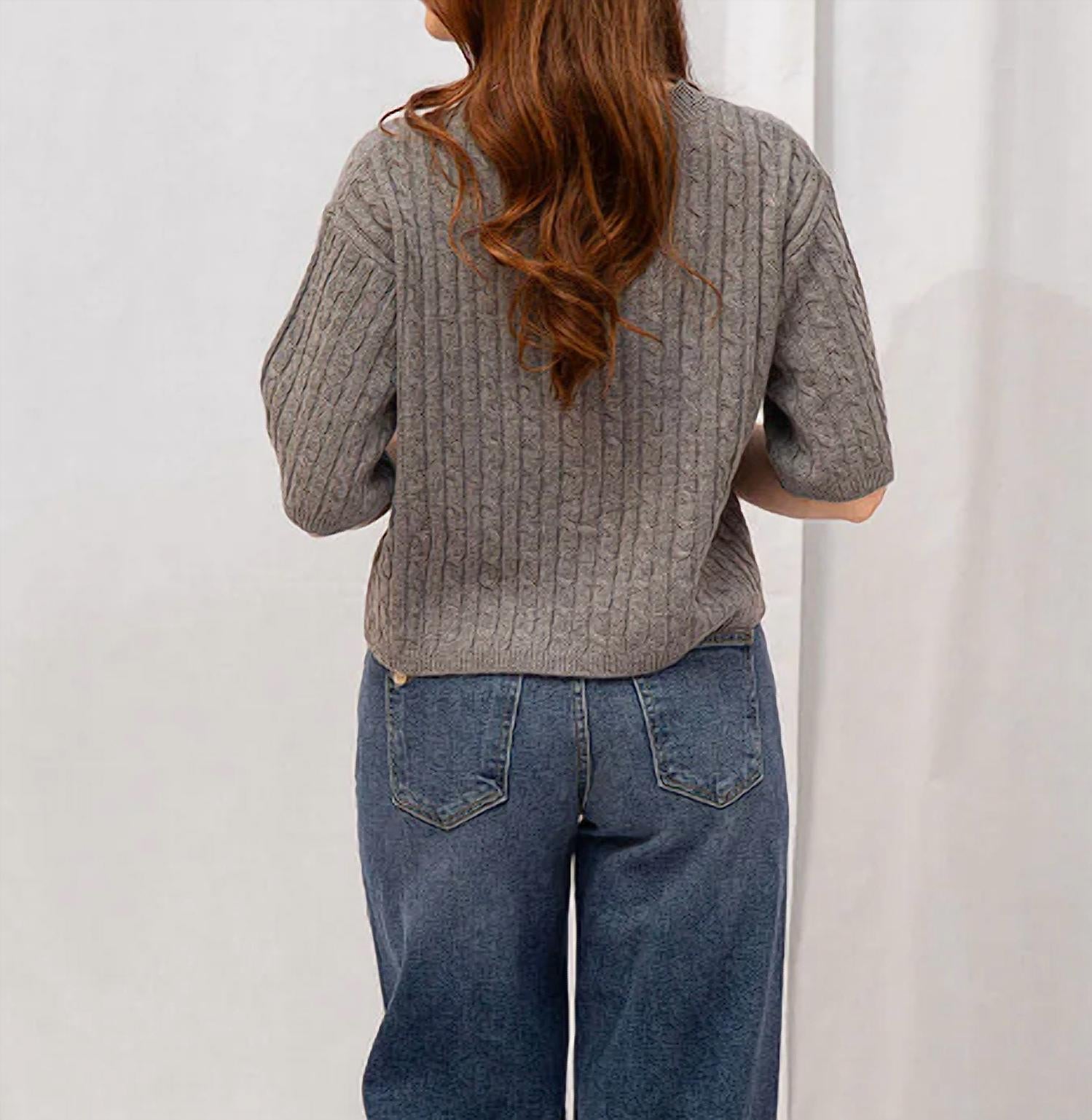 Mod Ref - Poppy Cardigan Top