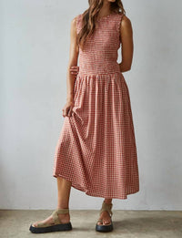 By Together - Sayler Smocked Midi Dress