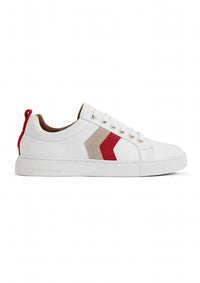 Fairfax & Favor Women's Alexandra Trainer Shoe in cherry stone - women's shoe - detail view