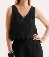 Tyler Boe - Emery Scalloped Top