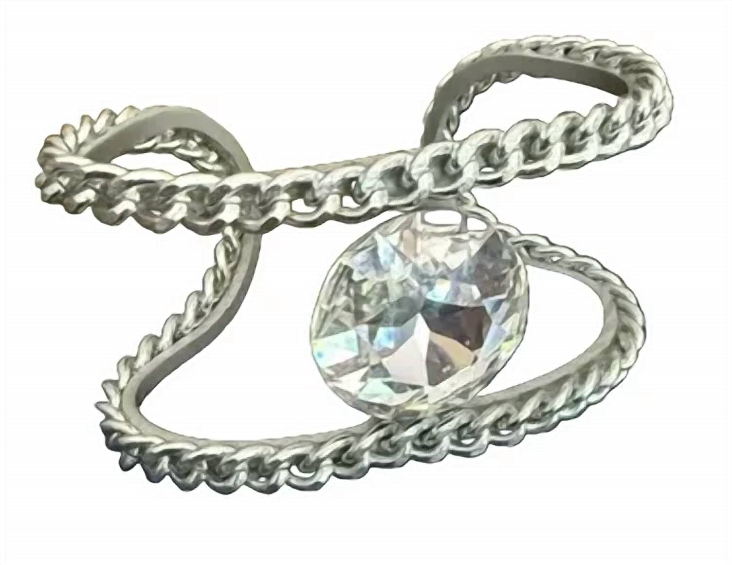 Jeff Lieb Jewelry - Women's Cuff Bracelet With Large Swarovski Crystal