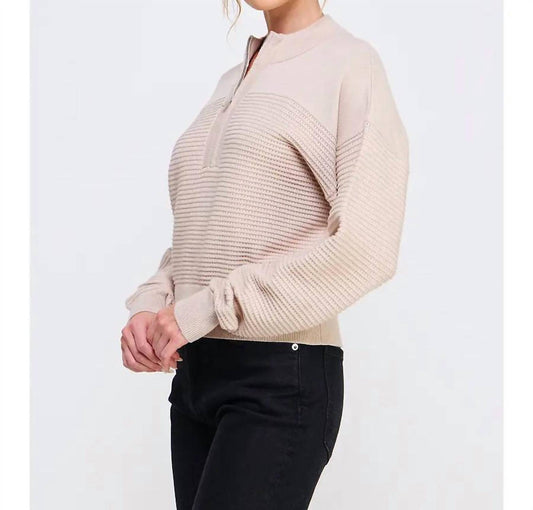 Allie Rose - Dolman Half Zip Pullover