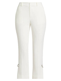 cinq a sept RHINESTONE PIN CROPPED KERRY PANT in ivory 1 - women's pants - view 5