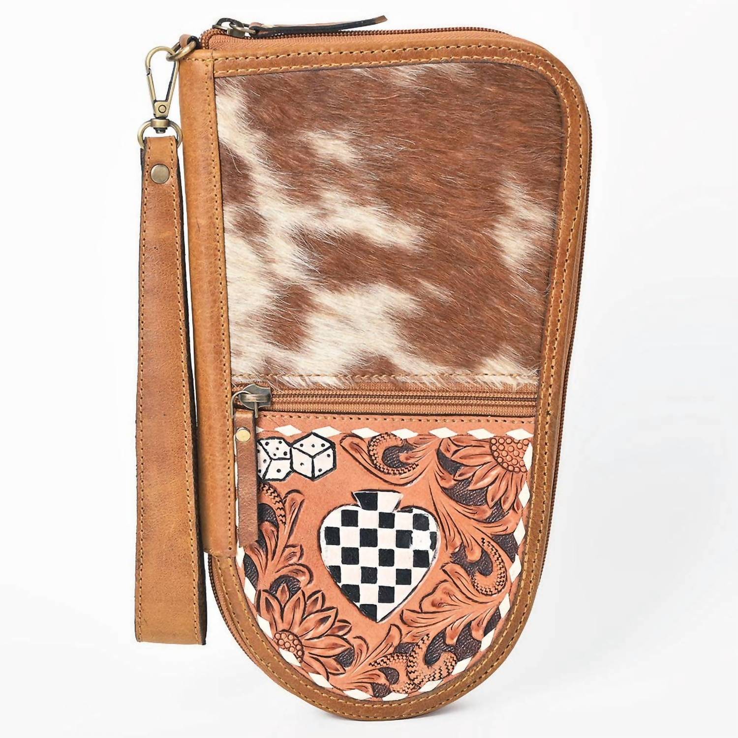 Ls Western - Women's Hair-on Cowhide Leather Concealed Carry Bag
