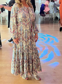 Floral Paisley Boho Chic Maxi Dress