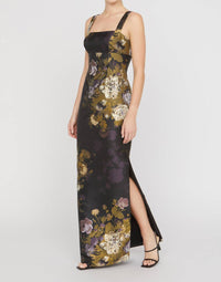 Kay Unger - Lilith Sleeveless Jacquard Gown