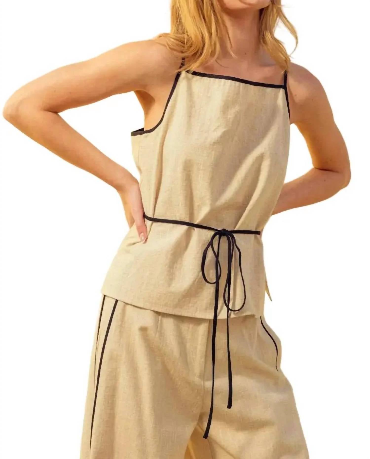 Miou Muse - Sadie Linen Top