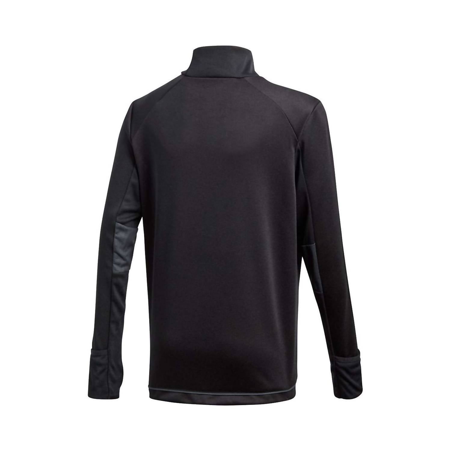 adidas Boy's Tiro 17 Long Sleeve Training Top in black - kids' long sleeve top - detail view