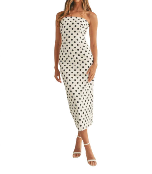 Mable - Lucy Polka Dot Tube Dress