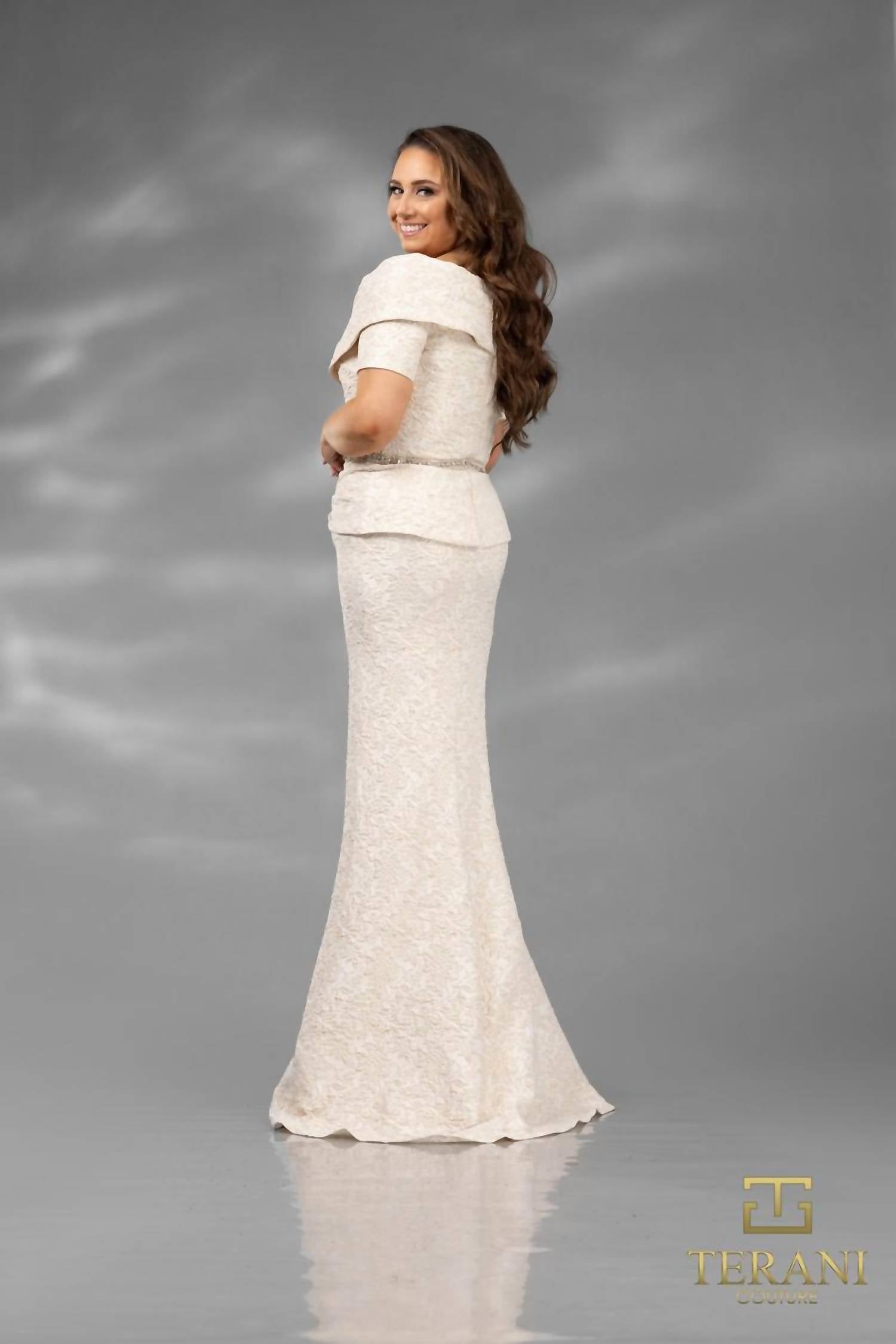 Terani Couture - Mother Of The Bride Off-shoulder Long Gown
