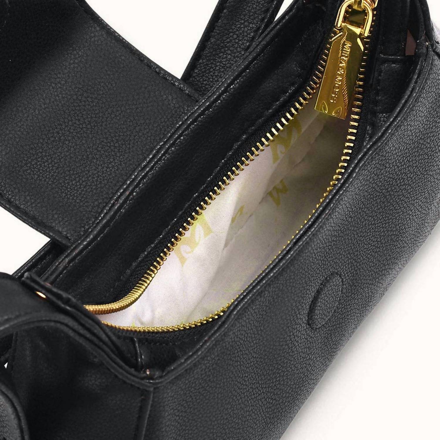 Myra Bag - Women's Graciela Petite Half-moon Vegan Leather Shoulder Bag