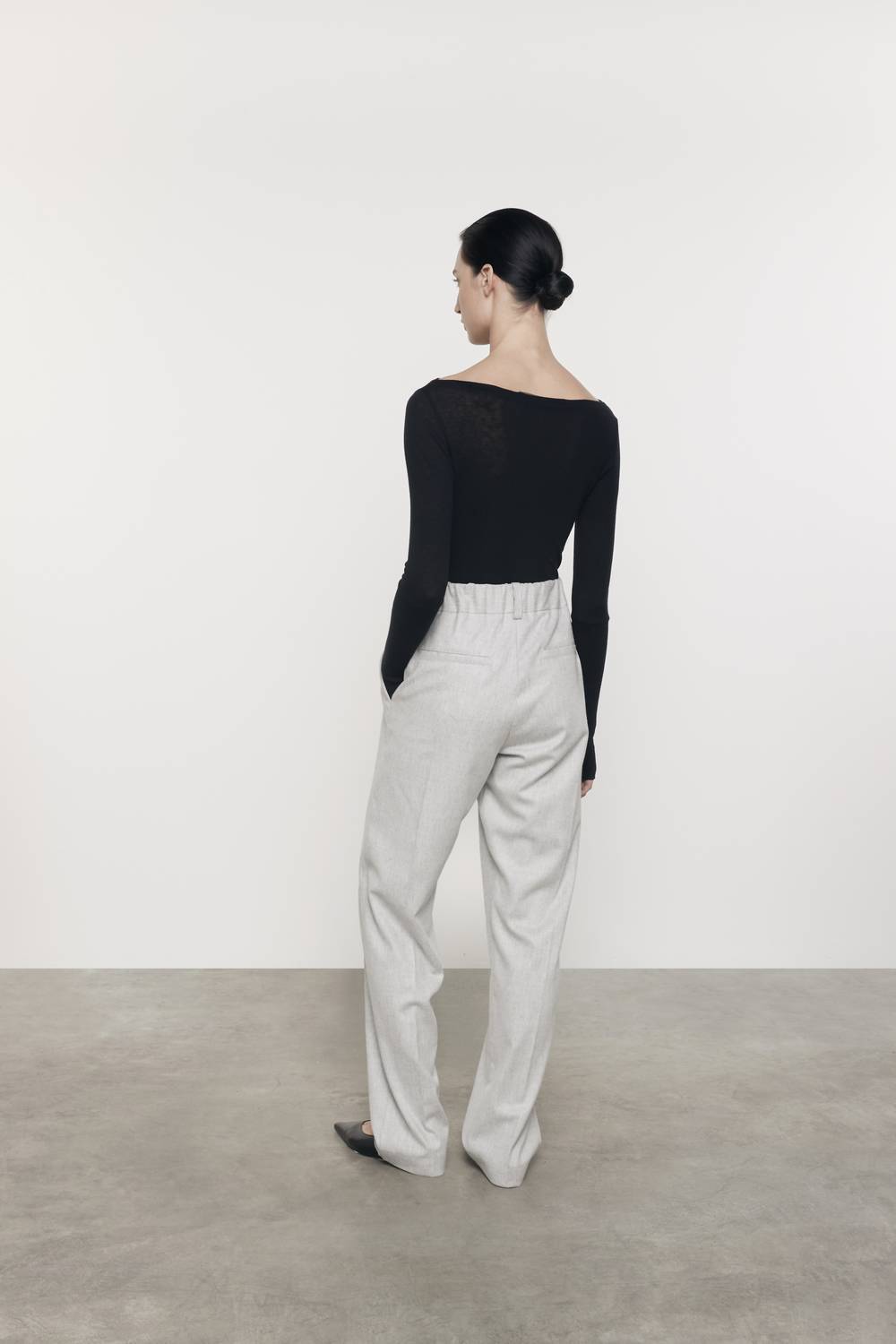Enza Costa - WOOL SUITING PULL ON TROUSER