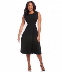 Karen Kane - Chloe Sleeveless Colorblock Dress - Plus