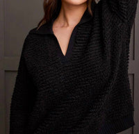 Tribal - Fuzzy Polo Sweater