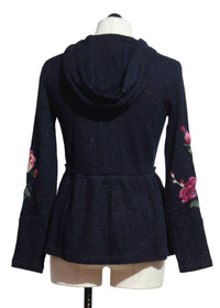 Johnny Was - Women's Peplum Thermal Hoodie