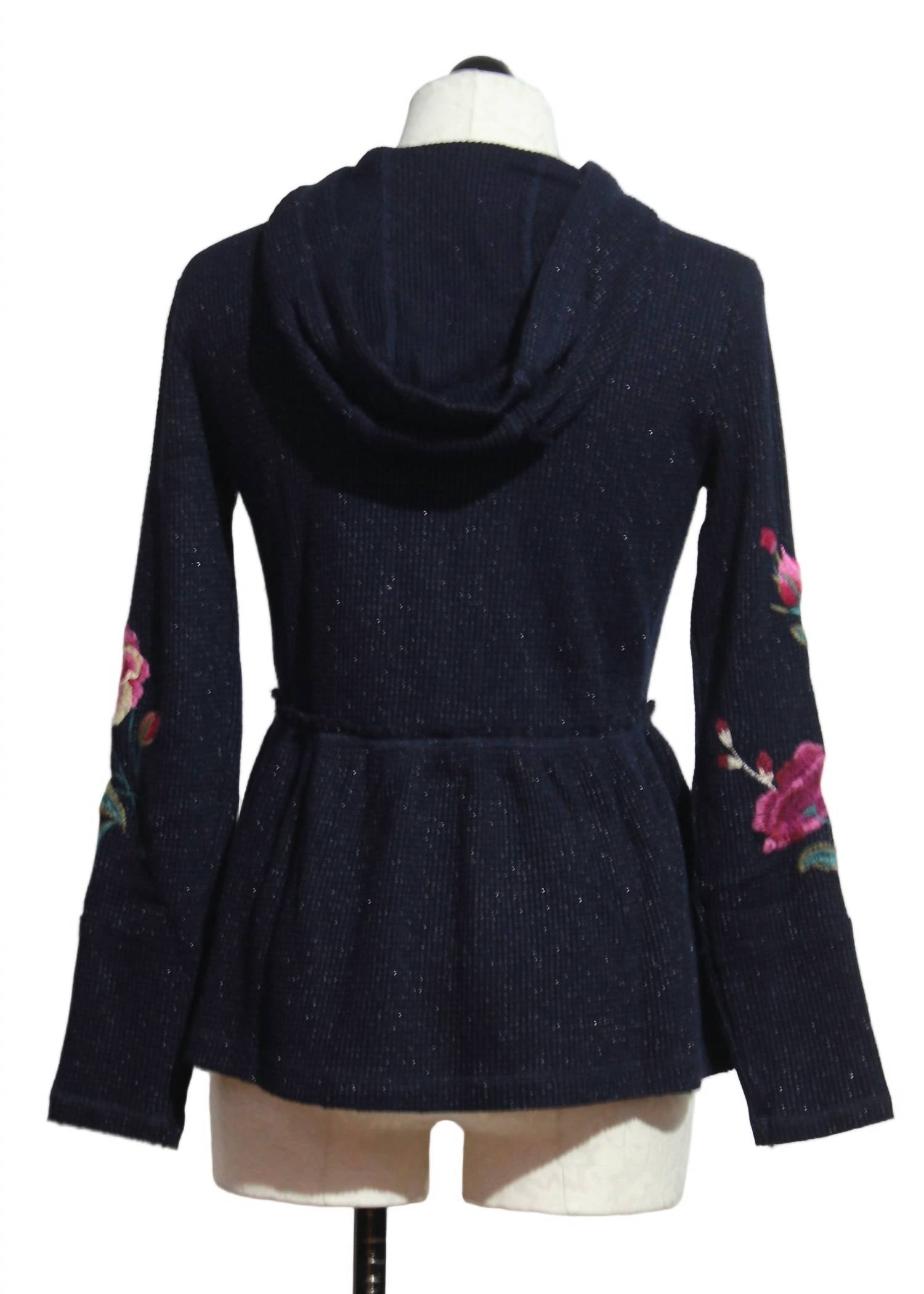 Johnny Was - Women's Peplum Thermal Hoodie