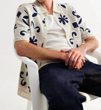 Wax London - Doodle Crochet Porto Polo Shirt